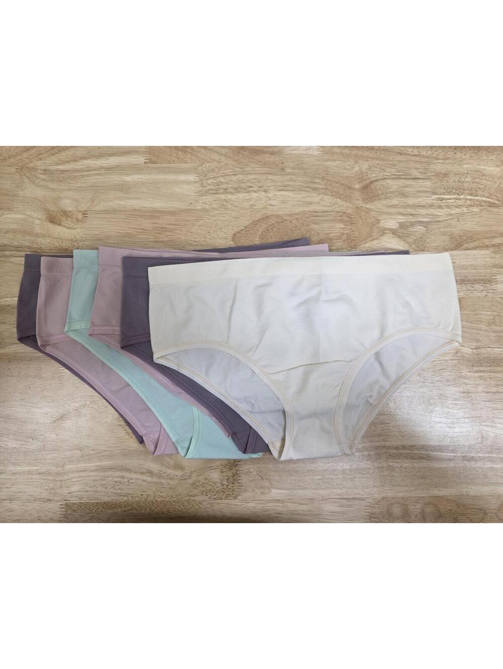 HANES BIG TWEEN SEAMLESS HIPSTER PANTIES 6‑PACK ASSORTED COLORS SIZE XL